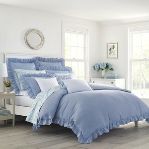 Laura-Ashley-Twin-Adley-Duvet-Cover-amp-Sham-Set-Blue-USHSFN1102358