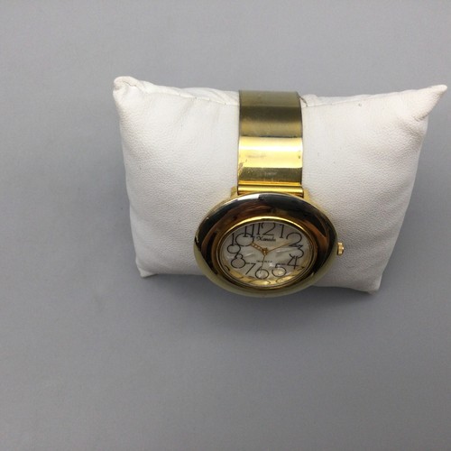 Vintage Xanadu Watch Women 39mm Gold Tone Cuff MOP Dial New Battery 6.75" - Picture 3 of 12