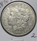 1896-S MORGAN SILVER DOLLAR , VF+ DETAILS
