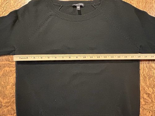 Eileen Fisher Damen S schwarz Bio Baumwolle Kaschmir Pullover Oberteil Freizeit • Reißverschluss - Bild 4 von 9