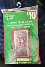 Christmas Lighted Door Panel. New in Package. Unopened.