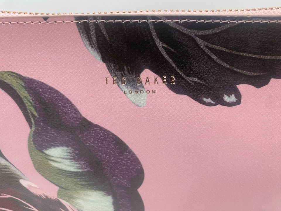 Bolso Bandolera Ted Baker Julia Eden Cuero Rosa - Rosa con Cadena Oro Rosa Foto 4 de 4