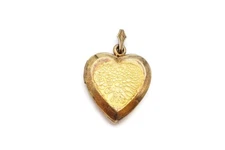 Vintage Gold Filled Heart Locket Pendant