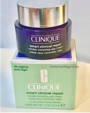 2027 Clinique SMART Clinical Repair Wrinkle Correcting Eye Cream 0.5oz serum aha