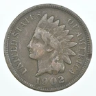 1902 Indian Head Cent AC Average Circ