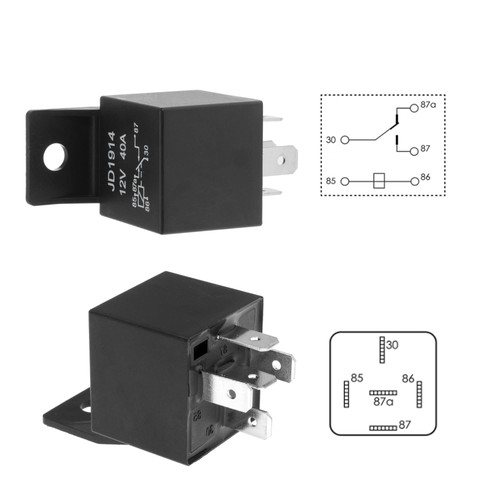 Kit Cablaggio Ventilatore Elettrico Relè Impermeabile Sensore Temperatura Interruttore Kit Elettr... - Foto 3 di 8