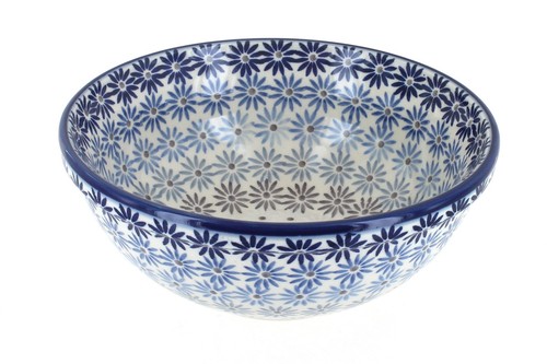 Blue Rose Polish Pottery Harmony Cereal/Soup Bowl