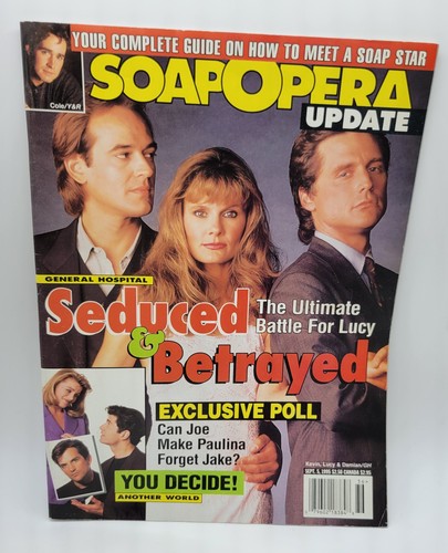 Soap Opera Update Sept 5 1995 Magazine General Hospital Kevin Lucy Damian Cover