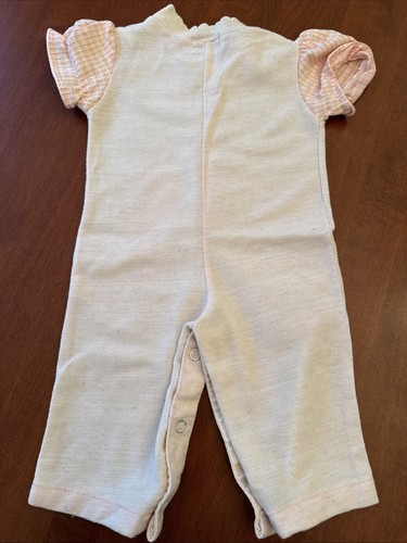 Vintage Health-Tex One Piece Romper Stork Applique 6 Months - Picture 7 of 10