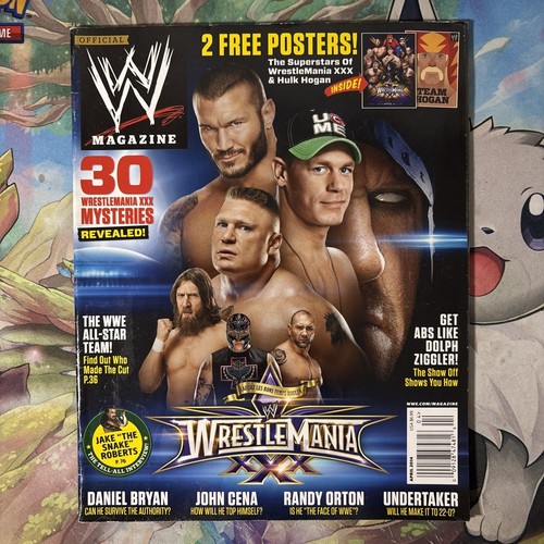 Good April 2014 WWE Magazine Wrestlemania xXx Cena Batista Wrestling Vintage