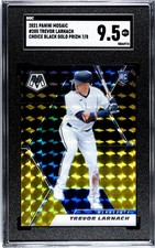 2021 Panini Mosaic #285 Trevor Larnach BLACK GOLD PRIZM /8 SGC 9.5 RC