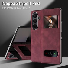 Business Viewing Window Leather Flip Stand Case Cover For Samsung Galaxy Z Fold7