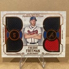 2015 Topps Museum Collection Quad Relics Copper 22/75 Freddie Freeman #PPQR-FF