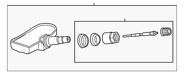 Sensor TPMS Land-Rover 433 MHZ genuino LR4 Defender Range Rover LR070840 Foto 2 de 3