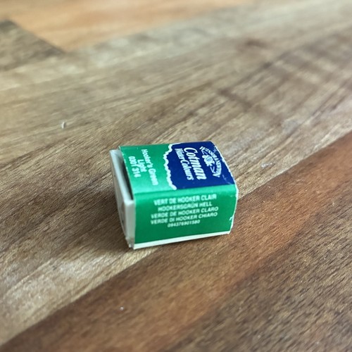 Pintura acuarela de artistas Winsor & Newton media sartén roja clara vintage - Imagen 3 de 4