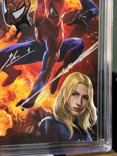 AMAZING SPIDER-MAN #1 FACSÍMIL SKAN SRISUWAN (CGC 9.8 FIRMADO CON COMENTARIO) 🔥🔥 - Imagen 3 de 11