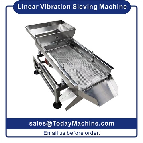 Stainless Steel 304 Linear Vibrating Screen Machine Industrial Vibratory Sieve - Picture 1 of 12