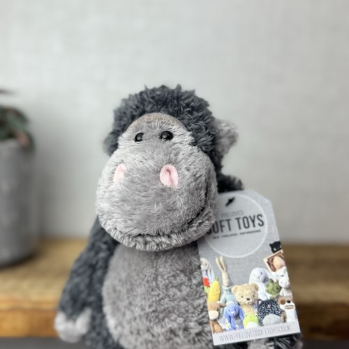 Jellycat Pequeño Mono Bunglie - Gorila Gris Bunglie Juguete Suave De Colección Raro 10" - Imagen 5 de 12