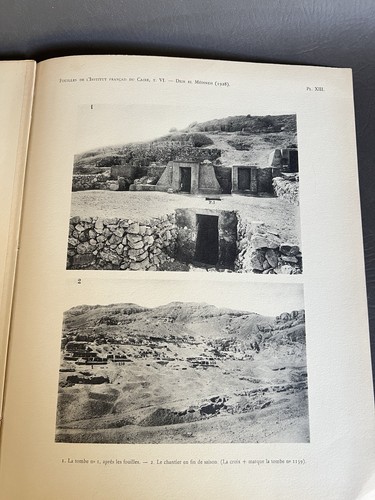 FOUILLES DEIR EL MEDINEH BERNARD BRUYÈRE 1929 Rare Egypt Archaeology Excavation - Bild 17 von 17