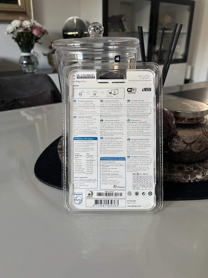 Philips PTA01/00 TV Wireless USB-Adapter WiFi Smart TV Dongle WLAN Original - Bild 2 von 2