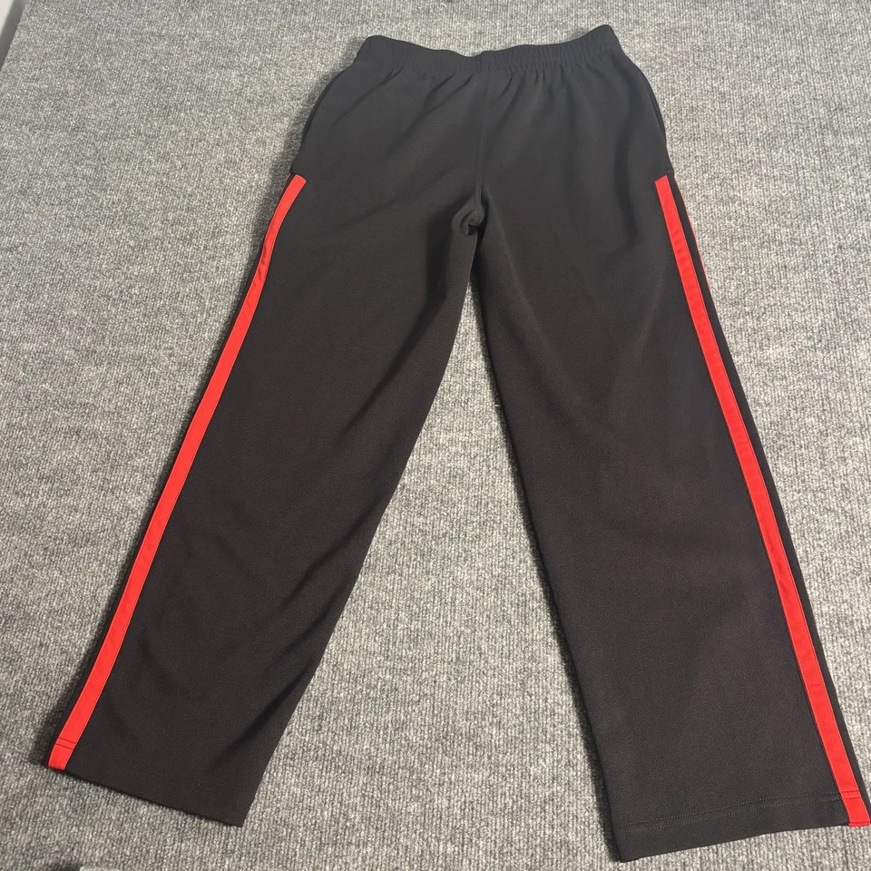 Pantalones Chicago Bulls Juveniles Grandes 14/16 Negro Rojo NBA Baloncesto Adidas Calentamiento Foto 2 de 4