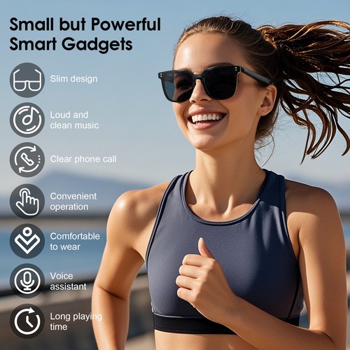Gafas Inteligentes Bluetooth Sol Música Llamadas Lentes Magnéticos 5h Autonomía - Imagen 4 de 13