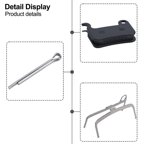 1 Paio Pastiglie Freno a Disco Metallo MTB Mountain Bike per 46 355 395 BB5 - Picture 7 of 40