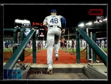 2020 Stadium Club #298 Gavin Lux Red Foil Rookie Card Los Angeles Dodgers. rookie card picture