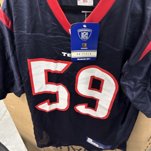 Vntg Houston Texans DeMeco Ryans All-time Great Jersey Reebok New Auto Signed - Picture 10 of 13