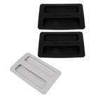  3-teilige Toaster-Abdeckung – 2 Scheiben Silikon-Staubschutzhüllen für Toaster