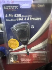 ASTATIC 636L CLASSIC CB Ham Radio Microphone 4 Pin mic NEW BLISTER PACKAGE