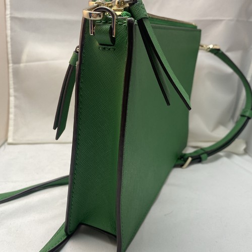 Kate Spade Of NY, CAMERON REISSVERSCHLUSS LEDER CROSSBODY - GREEN BEAN EUC ~ 9” X 7” - Bild 4 von 7