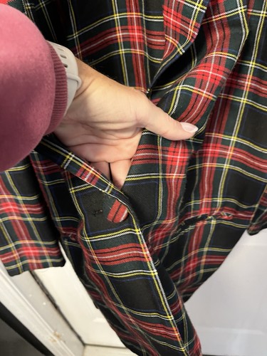 Vintage Claude Blazer mit Schottenmuster Größe Large Damen - Bild 4 von 6