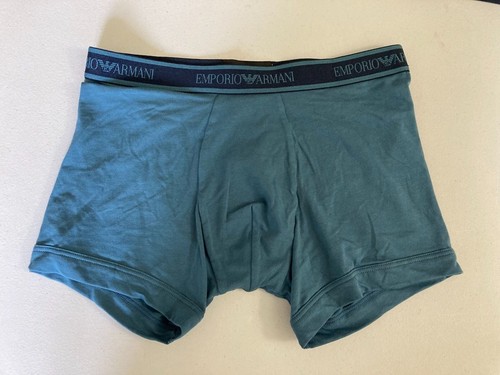 Emporio Armani Stretch Cotton Boxer Briefs & Monogram Trunks Blue-Small - Picture 6 of 9