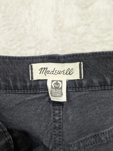Jeans denim Madewell donna anni '90 dritto nero vita alta W27 T (alto) - Foto 5 di 10