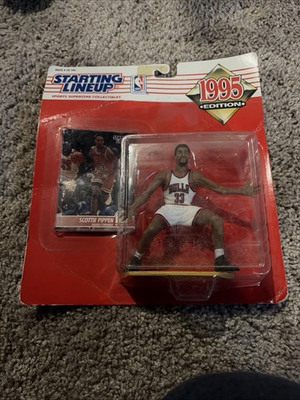 #ad #ad Scottie Pippens 1995 Kenner Chicago Bulls NBA Starting Lineup Figure Toy $12.00
