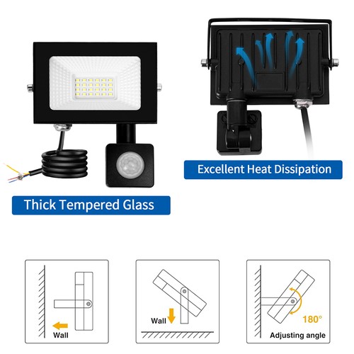 LED Fluter Außen Strahler Scheinwerfer DE 10W 20W 30W 50W 100W 200W 300W 500Watt - Bild 2 von 23