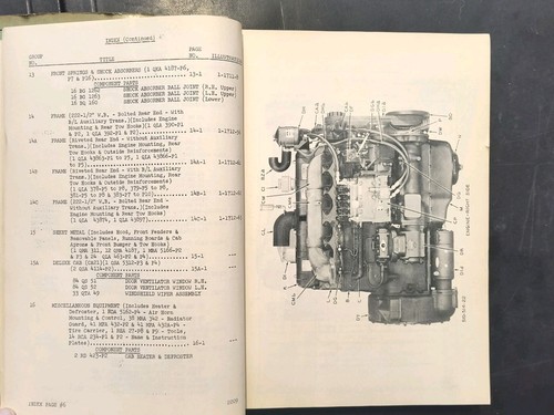 Mack Truck B-41S Teilebuch 1954 Semi Heavy Duty Diesel Diagramm Schaltplan  - Bild 5 von 24