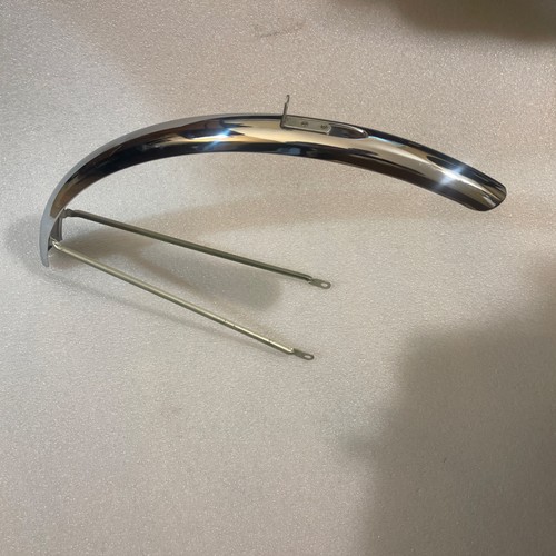Vintage 1973 Schwinn 26” 1 3/8” Chrome Bicycle Front Fender Lightweight Model