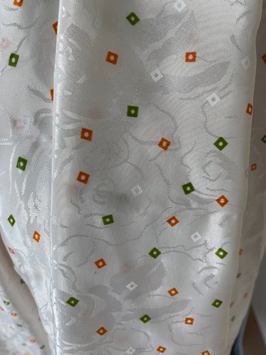 Damen Mädchen Sari Saree 2 Blusen Unterrock Baumwolle orange Fasching - Bild 4 von 7