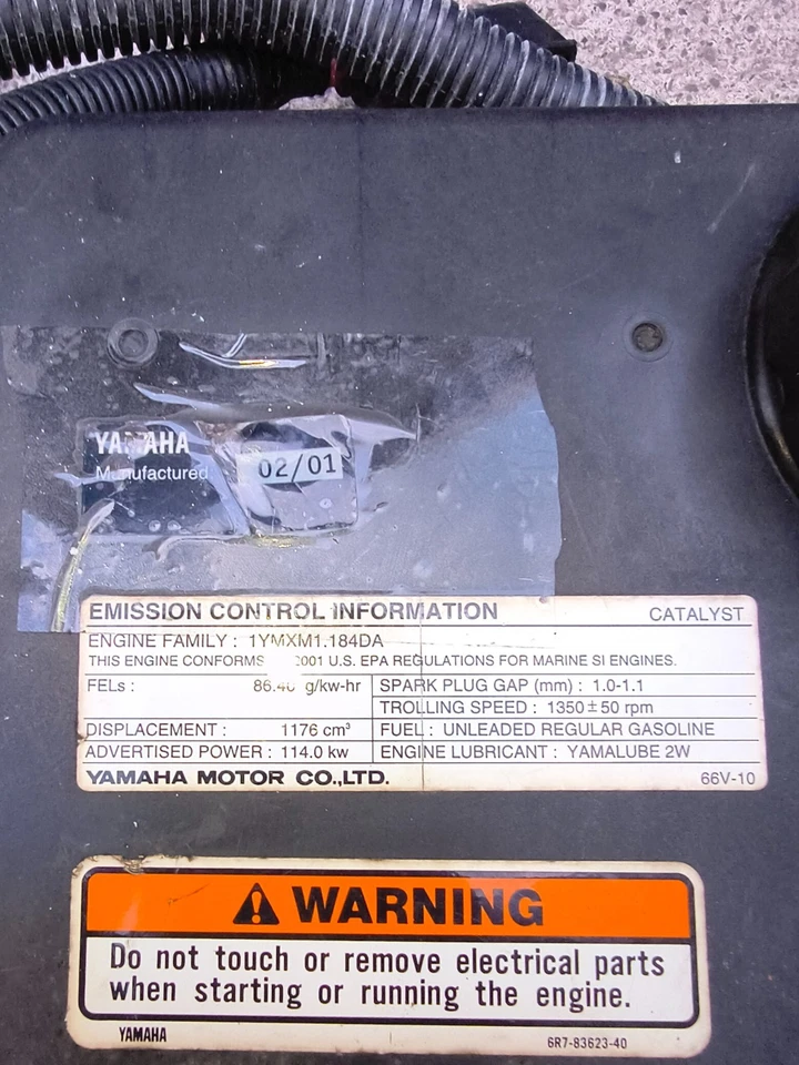 Yamaha XLT1200 XLT 1200 XR 1800 XL GP 66V electrical box CDI ECU ECM computer - Image 3 of 3