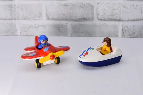 Vintage 90's Playmobil AirPlane and Boat