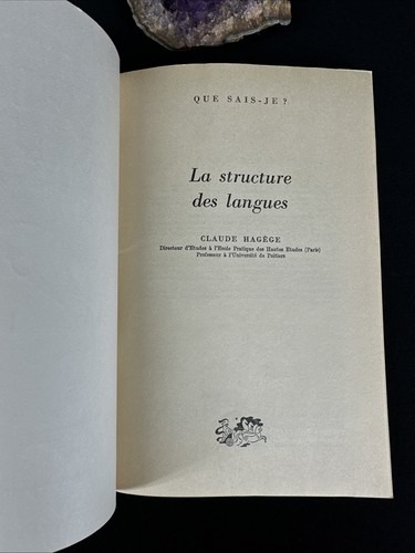 Que sais-je? 2006: La structure des langues, Claude Hagège 1982 - Picture 7 of 8