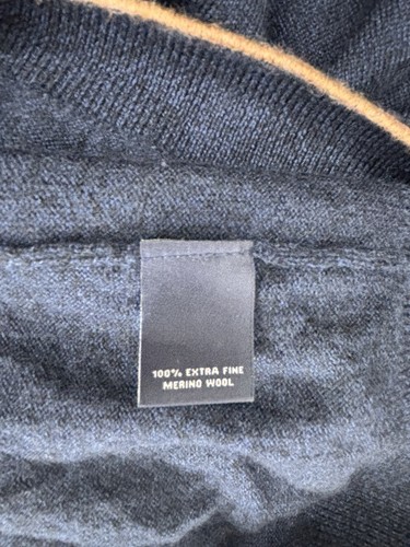 Hart Schaffner Marx Pullover extrafeine Merinowolle 1/4 Zip Pulli Gr. 2XT - Bild 6 von 8