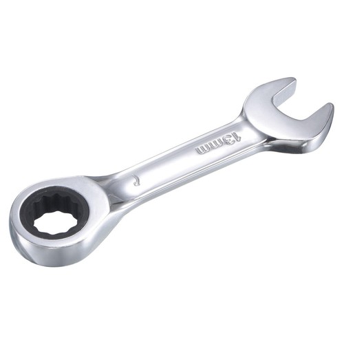 13mm Stubby Ratcheting Combination Wrench Metric 72 Teeth Box Ended Tools CR-V - Picture 5 of 5