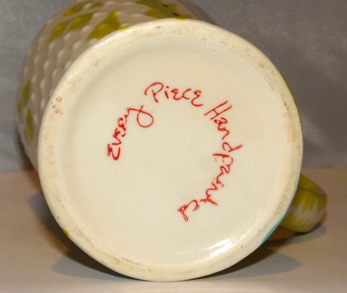 Anthropologie CADA PIEZA PINTADA A MANO Taza Taza Gres Grabado Artístico - Imagen 8 de 9