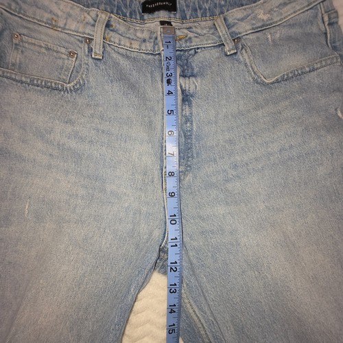Pantalones de mezclilla desgastados rectos de tiro alto Free Assembly para hombre talla 18 - Imagen 11 de 13