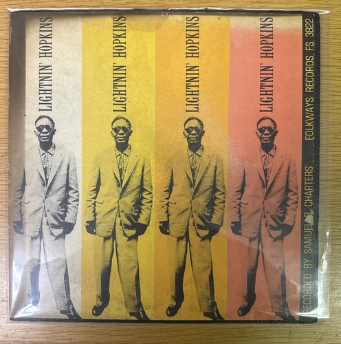 LIGHTNIN' HOPKINS SELF TITLED LP DG FOLKWAYS RECORDS FS 3822 US 1959 TEXAS BLUES - Imagen 1 de 13
