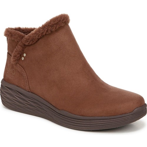 Ryka Damen-Booties Nimbus braun Kunstfell Wildlederimitat 7 Weite (C, D, W) BHFO 6567