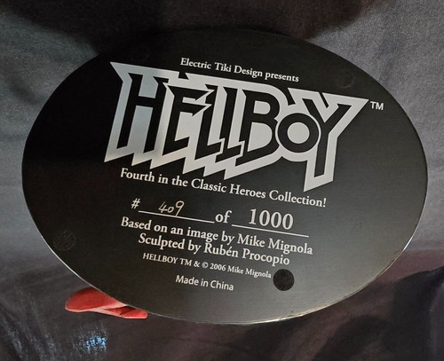 Estatua Tiki Eléctrica Hellboy de Mike Mignola Limitada 409 de 1000 - Imagen 10 de 10